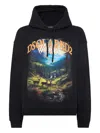 Dsquared2 Scenic Mountain Landscape Hoodie With Drawstring Detail In Black