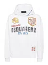 Dsquared2 Dsquared Men Hoodie Hand-drawn In White
