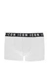 Dsquared2 Logo Boxer Shorts With Elastic Waistband In White