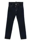 Dsquared2 Dsquared Men Jeans With Logo Application In Blue