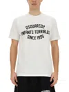 Dsquared2 Graphic Print Crew-neck Cool Fit T-shirt In White