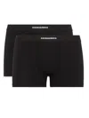 Dsquared2 Dsquared Men Pack Of Two Boxers In Black