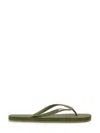 Shop Dsquared2 Dsquared Men Rubber Thong Sandal In Green