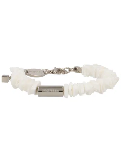 Dsquared2 Dsquared Men Shell Bracelet In White