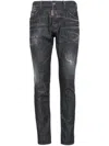 Dsquared2 Dsquared Men Slim Cropped Jeans In Black
