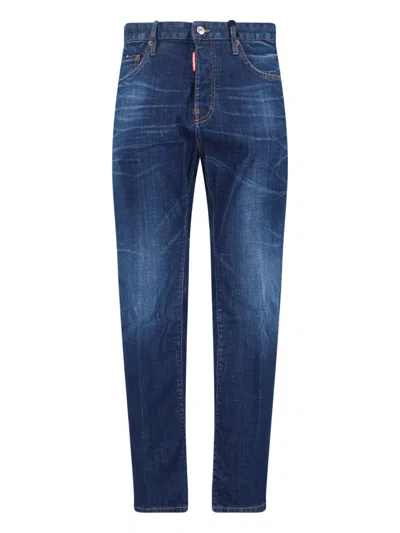 Dsquared2 Dsquared Men's Slim-fit Stretch Denim Jeans In Blue