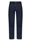 Dsquared2 Straight-leg Denim Pants With Contrast Stitching In Blue