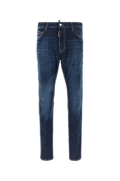 Dsquared2 Dsquared Men Stretch Denim Cool Guy Jeans In Blue