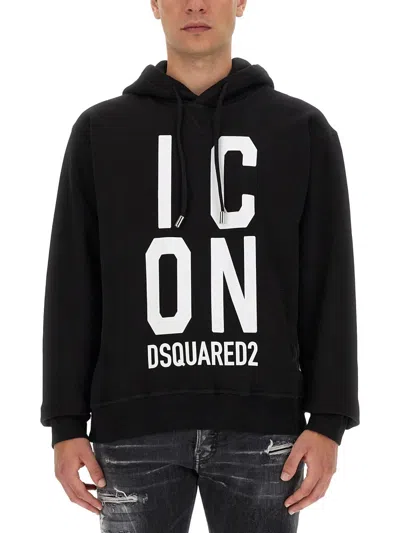 Dsquared2 Dsquared Men Sweatshirt With Logo In Black