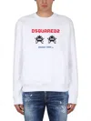 Dsquared2 Arcade Twins-print Sweatshirt In White