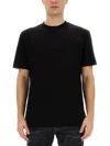 Dsquared2 Logo-embossed Cotton T-shirt In Black