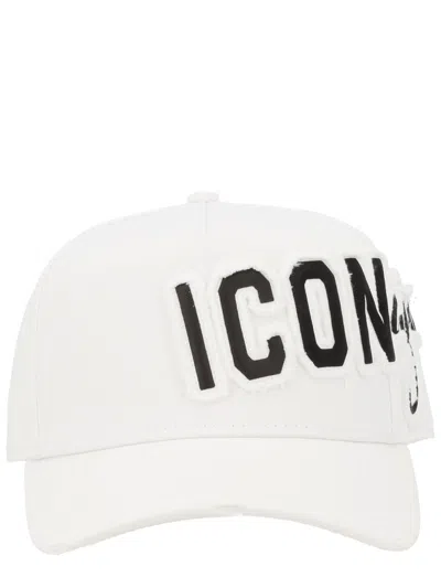 Dsquared2 Iconique Baseball Hat In White