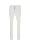 Dsquared2 Dsquared Men White Stretch Denim Cool Guy Jeans In White