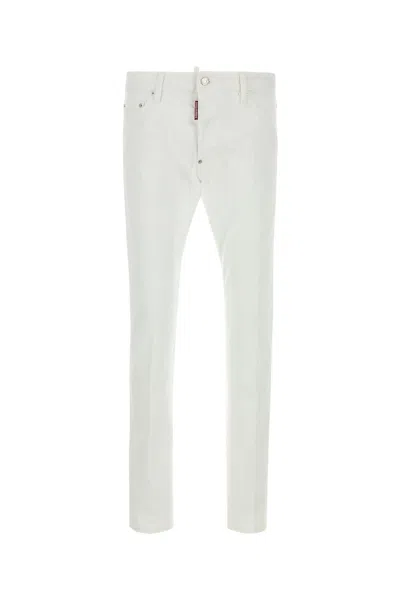 Dsquared2 Dsquared Men White Stretch Denim Cool Guy Jeans