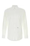 Dsquared2 Dsquared White Stretch Poplin Dan Shirt In White