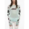 Dsquared2 Mesh Printed Long Sleeved Top
