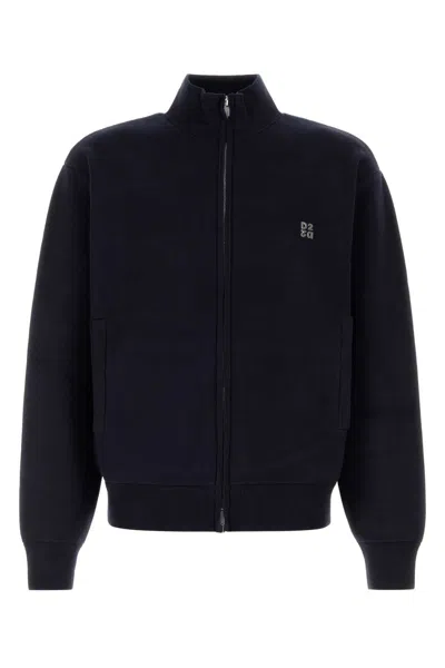 Dsquared2 Dsquared Metal D2 Upside Down Knit Cardigan In Black