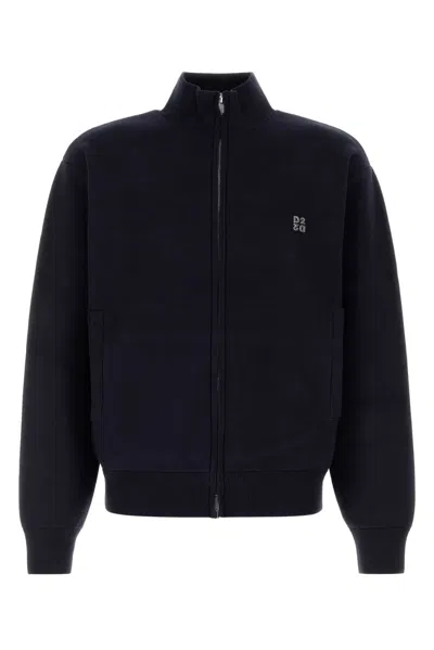 Dsquared2 Dsquared Metal D2 Upside Down Knit Cardigan In Blue