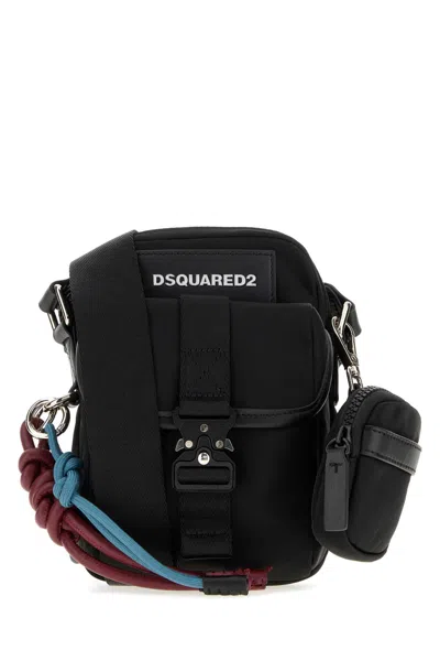 Dsquared2 Dsquared Mini Crossbody Handbag In Black Fabric