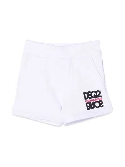 Dsquared2 Dsquared Mini Stylish Cotton Socks For Baby In White