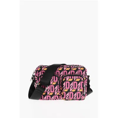 Dsquared2 Dsquared² Monogram Nylon Crossbody Bag With Outer Women's Pockets
