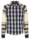 Dsquared2 Classic Check Drawstring Shirt In Black