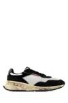 Dsquared2 Leather Sneakers With Chunky Sole And Distressed Finish
