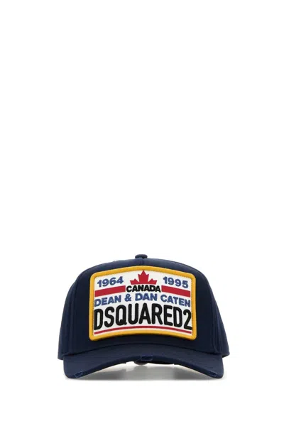 Dsquared2 Dsquared Navy Blue Cotton Baseball Cap