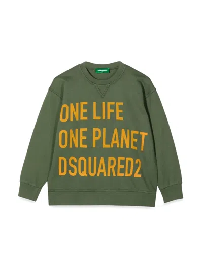 Dsquared2 Dsquared One Life One Planet Sweatshirt In Green