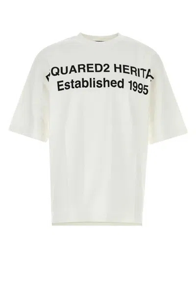 Dsquared2 Dsquared Oversize Cotton T-shirt For Men In White