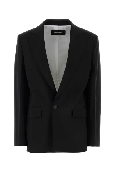 DSQUARED2 DSQUARED OVERSIZE STRETCH WOOL-BLEND BLAZER FOR WOMEN