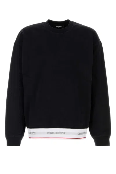Dsquared2 Dsquared Oversized Cotton Sweatshirt In Black