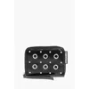 Dsquared2 Patent Leather Wallett With Decorative Eyelets In Black
