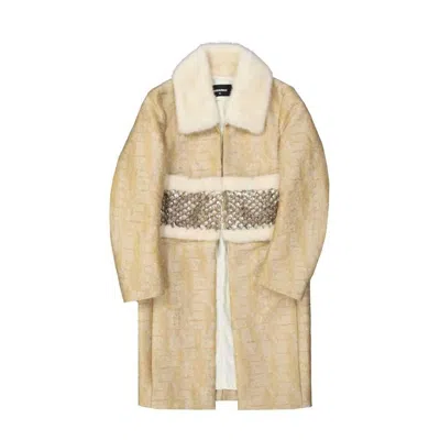 Dsquared2 Dsquared² Polyamide Women's Coat In Yellow