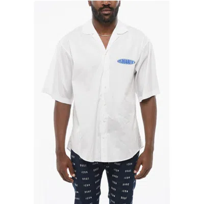 Dsquared2 Man Shirt White Size 42 Cotton, Elastane
