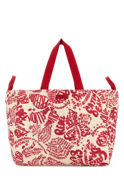 Dsquared2 Dsquared Printed Canvas Shopping Handbag