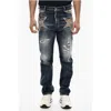 Dsquared2 Regular Fit Jeans With Jewels In Black
