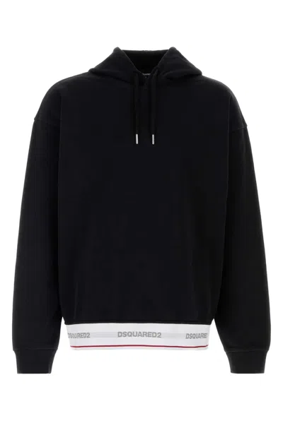 Dsquared2 Dsquared Relax Fit Hoodie In Black