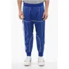 Dsquared2 Royal Blue Quilted Panel Tapered Track Pants For Men