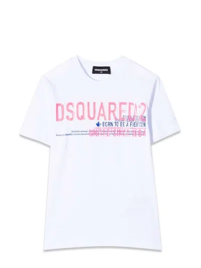 Dsquared2 Dsquared Relax Mini Tee For Kids In White