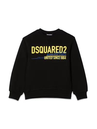 Dsquared2 Dsquared Relaxed Fit Kids Sweatshirt In Black