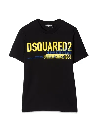 Dsquared2 Dsquared Relaxed Fit Kids T-shirt In Black