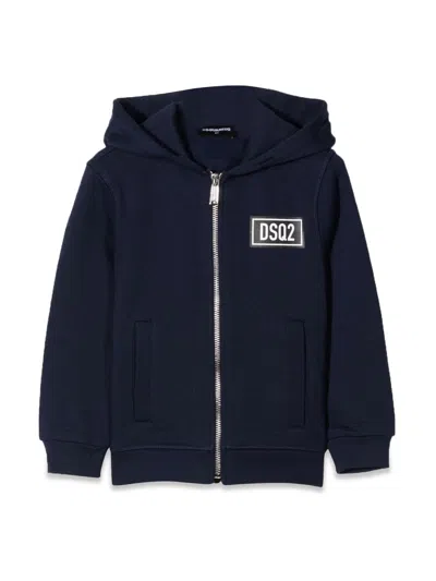 Dsquared2 Dsquared Relaxed Fit Sweatshirt For Kids In Blue