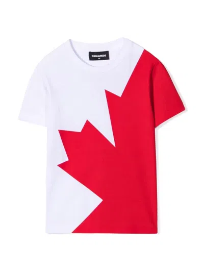 Dsquared2 Dsquared Relaxed Fit Unisex Kids T-shirt In Multi