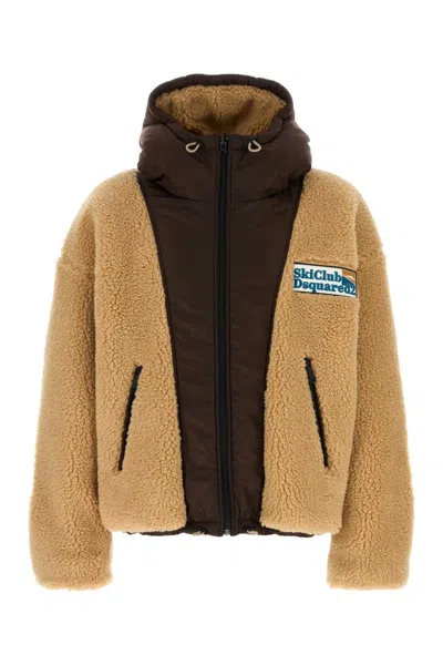 Dsquared2 Dsquared Reversible Teddy Jacket For Men In Brown