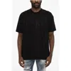 Dsquared2 Rhinestone Cotton Crew-neck T-shirt In Black