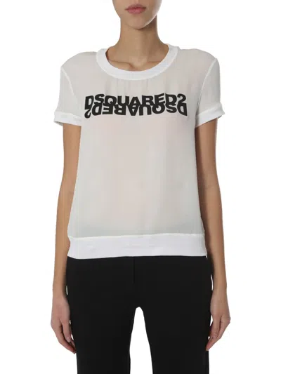 Dsquared2 Dsquared Round Neck T-shirt For Women In White