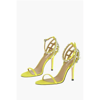 Dsquared2 Dsquared² Satin Cage Sandals Decorated With Women's Rhinestones