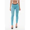 Dsquared2 Sheer Lace Icon Leggings In Blue