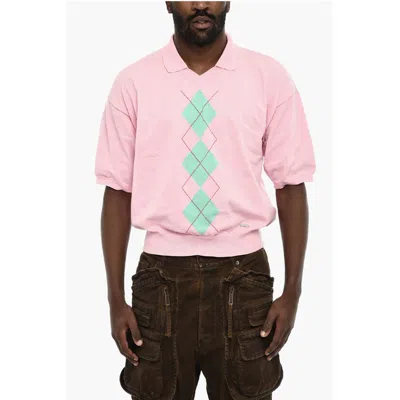Dsquared2 Short Sleeve Sweater With Polo Neck